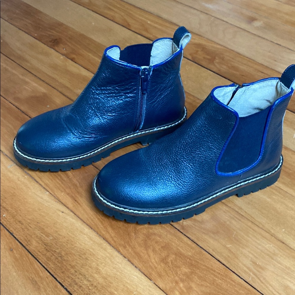 Mini Boden Kids Boots - Navy and Blue